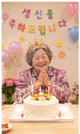 이달의 생신 잔치
