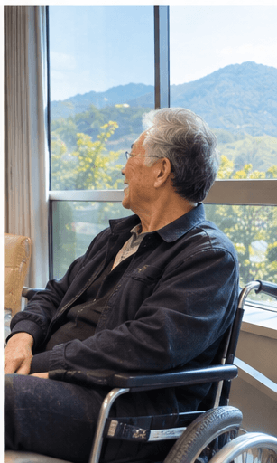 창밖 보며 쉬는 시간